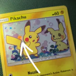ECLIPSE DOUBLE WHOLE SWIRL 🌀💫 Pikachu SM162 Sun Cosmos Holo Promo Pokemon Card - Image 1
