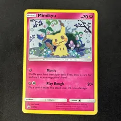 Mimikyu SM163 Sm Holo Sun & Moon Black Star Promo Pokemon - Image 1