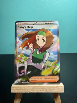 Pokemon TCG Daisy's Help Scarlet & Violet Trainer Holo Ultra Rare Card 195/165 - Image 1