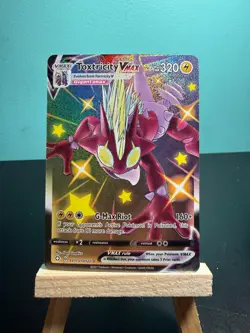Pokemon TCG Toxtricity VMAX Shiny Holo Rare Card SV113/SV122 - Image 1