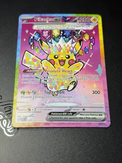 Pokemon TCG Pikachu ex 277/217 Ascended Heroes Special Illustration Rare NM - Image 2