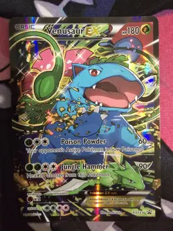 Pokemon TCG Venusaur EX XY Black Star Promos Holo Card XY123 LP - Image 2