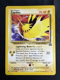 Pokemon Black Star Promo Zapdos 23 - Image 2