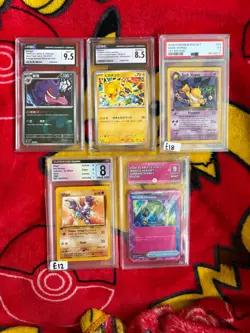 5x Graded Pokemon Slabs Bundle #6 - PSA, CGC - Gengar, Pikachu + - Image 1