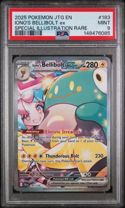 Pokemon TCG Ionos Bellibolt EX 183/159 Sir Journey Together PSA 9 - Image 1