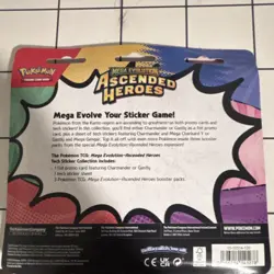 Pokemon Mega Evolution Ascended Heroes Tech Sticker Pack Promo Booster - Image 2