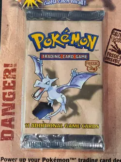 NEW 1999 Pokemon Fossil Aerodactyl Blister Pack WOTC Vintage SEALED - Image 3