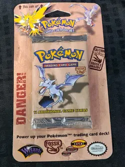NEW 1999 Pokemon Fossil Aerodactyl Blister Pack WOTC Vintage SEALED - Image 5