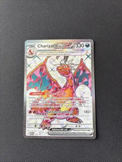 Pokemon Card - Charizard ex 056 Scarlet & Violet Black Star Promo Full Art Holo - Image 1