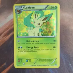 Pokemon Leafeon BW87 Black Star Promo Stage 1 Holo Black & White HP 90 - Image 1