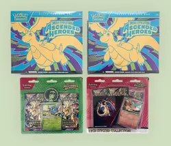 Pokemon TCG Ascended Heroes Lot X2 ETB Erika’s Blister Tech Sticker Collection - Image 1