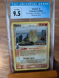 2006 Pokemon EX Dragon Frontiers Elekid Reverse Holo #48 CGC Gem Mint 9.5/10 - Image 1