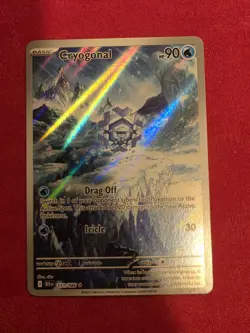 Pokemon TCG Cryogonal 111/086 Sv: Black Bolt Illustration Rare Holo 90 HP Icicle - Image 1