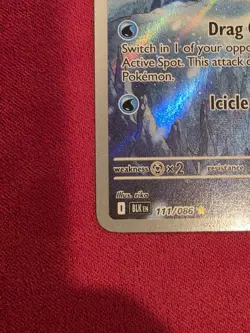 Pokemon TCG Cryogonal 111/086 Sv: Black Bolt Illustration Rare Holo 90 HP Icicle - Image 4