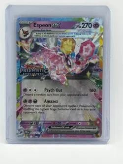 Espeon ex [Stamped] 34/131 Prismatic Evolutions Double Rare Pokemon TCG - NM - Image 1