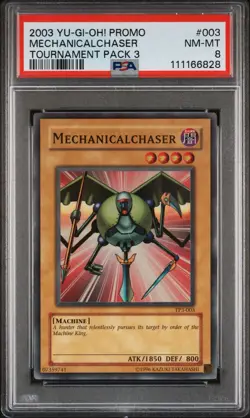 2003 Yu-Gi-Oh! Mechanicalchaser Tournament Pack 3 TP3 Super Rare PSA 8 - Image 1