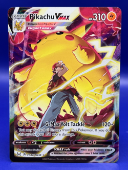 2022 Pokemon Card Swsh11: Lost Origin Pikachu VMAX TG17/TG30 Holo NM - Image 1