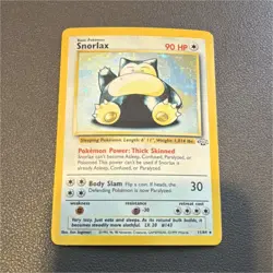 Snorlax Jungle Holo Rare Card 11/64 90 HP Vintage 1999 Pokemon - Image 1