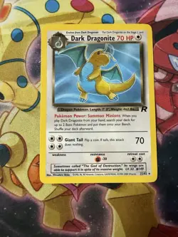 Dark Dragonite 22/82 Team Rocket Non-Holo Pokemon Card TCG - Image 1