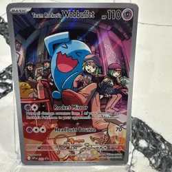 Team Rocket's Wobbuffet 203 Sv: Scarlet & Violet Promo Card NM - Image 1