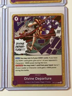 Divine Departure OP13-076 Event 4 Card Play Set Lot - Image 5