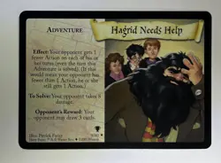 Harry Potter Trading Card Game Hagrid Needs Help 9/80 Rare Adventure TCG LP - Image 1