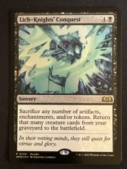 1x Foil Lich-Knights' Conquest (380) Wilds of Eldraine Promo LP MTG Magic x1 MKE - Image 1