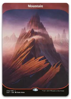 Mountain #215 (NM) Unstable UST Magic MTG - Image 1
