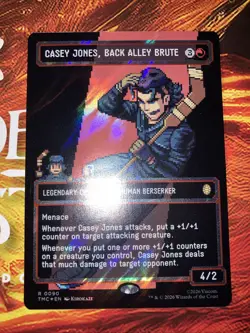 Casey Jones, Back Alley Brute (Borderless) (Surge Foil) Commander: Teenage... - Image 1