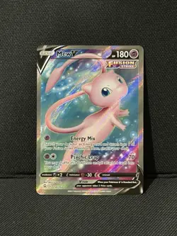 Pokemon Mew V Full Art Ultra Rare Holo 250/264 Swsh08: Fusion Strike - Image 1