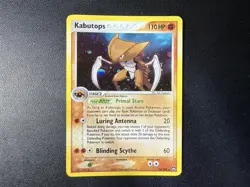 Pokemon TCG Kabutops Holo Rare EX Power Keepers 10/108 Partial Swirl 💫 - Image 1