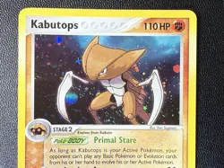 Pokemon TCG Kabutops Holo Rare EX Power Keepers 10/108 Partial Swirl 💫 - Image 3