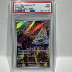 2023 POKEMON SVI EN-SCARLET & VIOLET ILLUSTRATION RARE #210 DROWZEE PSA 9 - Image 1