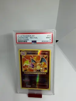 2016 POKEMON XY EVOLUTIONS #11 CHARIZARD-REVERSE FOIL PSA 9 - Image 1