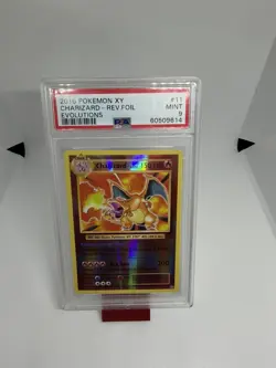 2016 POKEMON XY EVOLUTIONS #11 CHARIZARD-REVERSE FOIL PSA 9 - Image 2