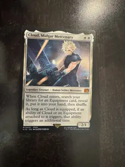 Magic: Final Fantasy Cloud Midgar Mercenary Normal Non-Foil Card Never Played - Image 1