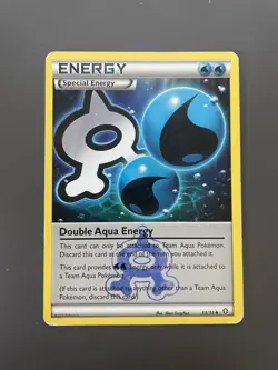 Double Aqua Energy 33/34 Double Crisis Pokemon TCG Regular - Image 1