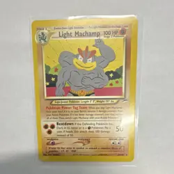 Pokemon Light Machamp 25/105 Neo Destiny Rare Regular 100 HP Stage 2 Unlimited - Image 1