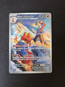 Ethan's Magcargo 222/217 Pokemon Ascended Heroes Illustration Rare Pack Fresh NM - Image 1