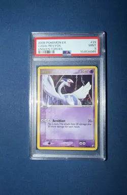 Pokemon Lugia EX Unseen Forces Reverse Holo Rare PSA 9 Ultra Low Population! 💎 - Image 1