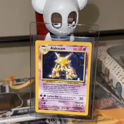 Alakazam 1/130 Base Set 2 Holo Rare Pokemon NM/LP - Image 1
