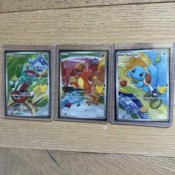 Pokemon 2026 First Partner Illustration Collection Series 1 037- 039 NM - Image 1