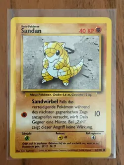 Pokemon · Sandan · Basis-Set · 62/102 · Deutsch · 1999 · Karte · BS 62 - Image 1