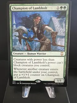MTG Champion of Lambholt - Creature Human Warrior Set: NCC #284 - Image 1