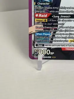 UNION ARENA SOLO LEVELING - SUNG JINWOO SR SLG-1-022 SUPER RARE - Image 4