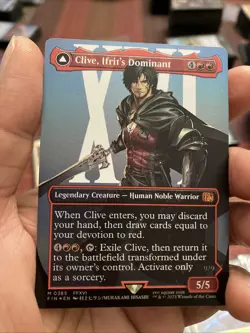 Clive, Ifrit's Dominant (0385) (Borderless) Final Fantasy Foil - Image 1