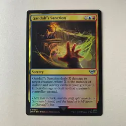 Magic the Gathering LoTR #208 Gandalf's Sanction Foil - Image 1
