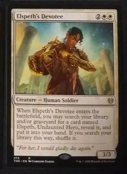 MTG Theros Beyond Death Elspeth's Devotee - Image 1