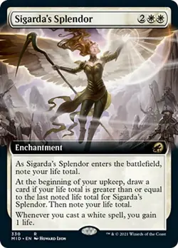 MTG Sigarda's Splendor Extended Art Foil x1 NM Innistrad: Midnight Hunt - Image 1