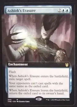 MTG Theros Beyond Death Ashiok's Erasure Extended Art - Image 1